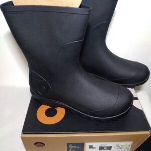 BOGS Youth Size 6 Essential Mid Height waterproof boots 73159-001 Black New Box